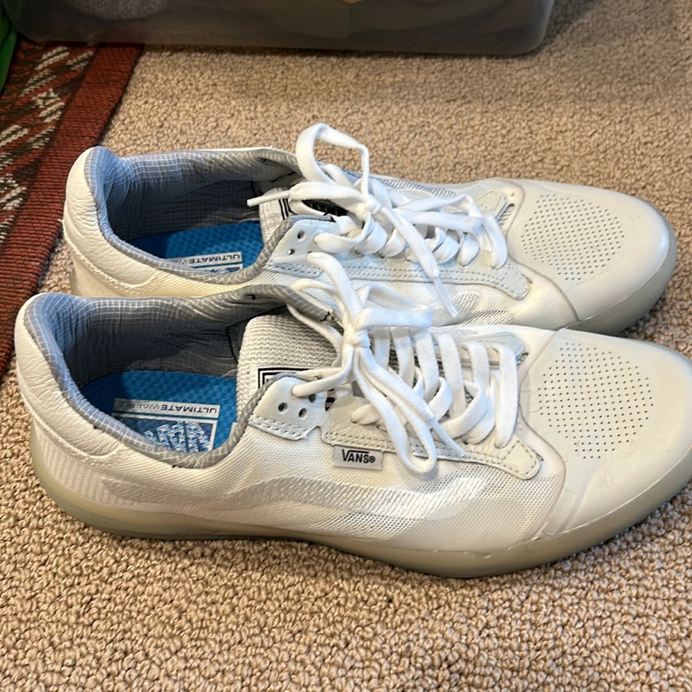 Vans white EVDNT ultimate waffle shoes